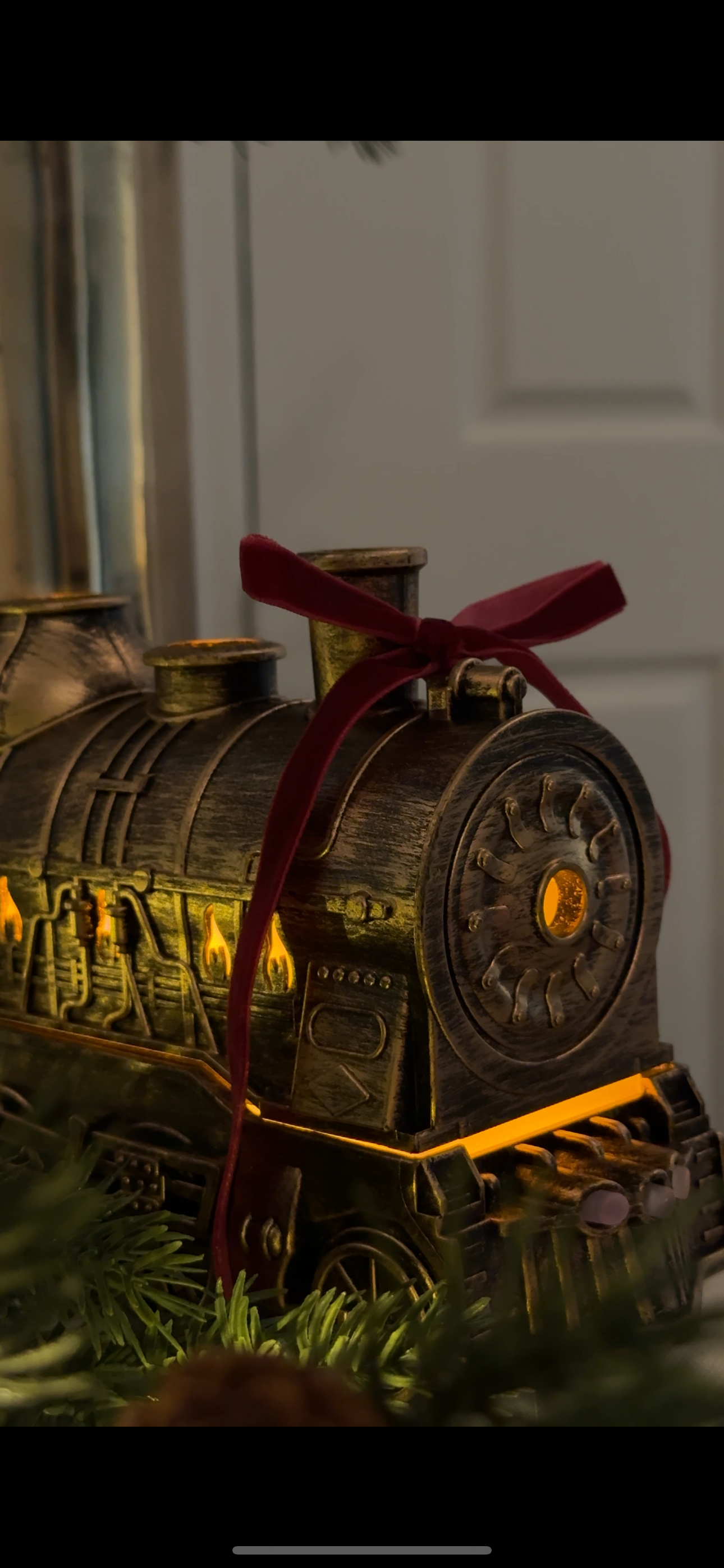 Vintage Brass Train Aromatherapy Humidifier